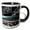 Black/White, variant on 3drose, Craters of the Moon National Monument - Cinder and Garden, 15oz Mug