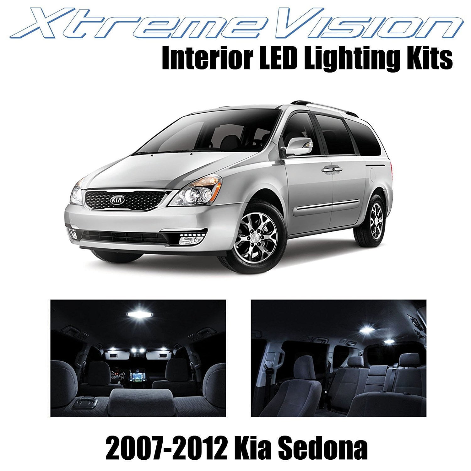 XtremeVision LED for Kia Sedona 20072012 (11 Pieces) Pure White