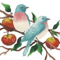 thumbnail image 2 of Medley, Elizabeth 12x12 White Modern Wood Framed Museum Art Print Titled - Birds and Apples, 2 of 4