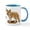 White/Blue Inside, variant on CafePress - Fennec Fox Mug - 11 oz Ceramic Mug - Novelty Coffee Tea Cup