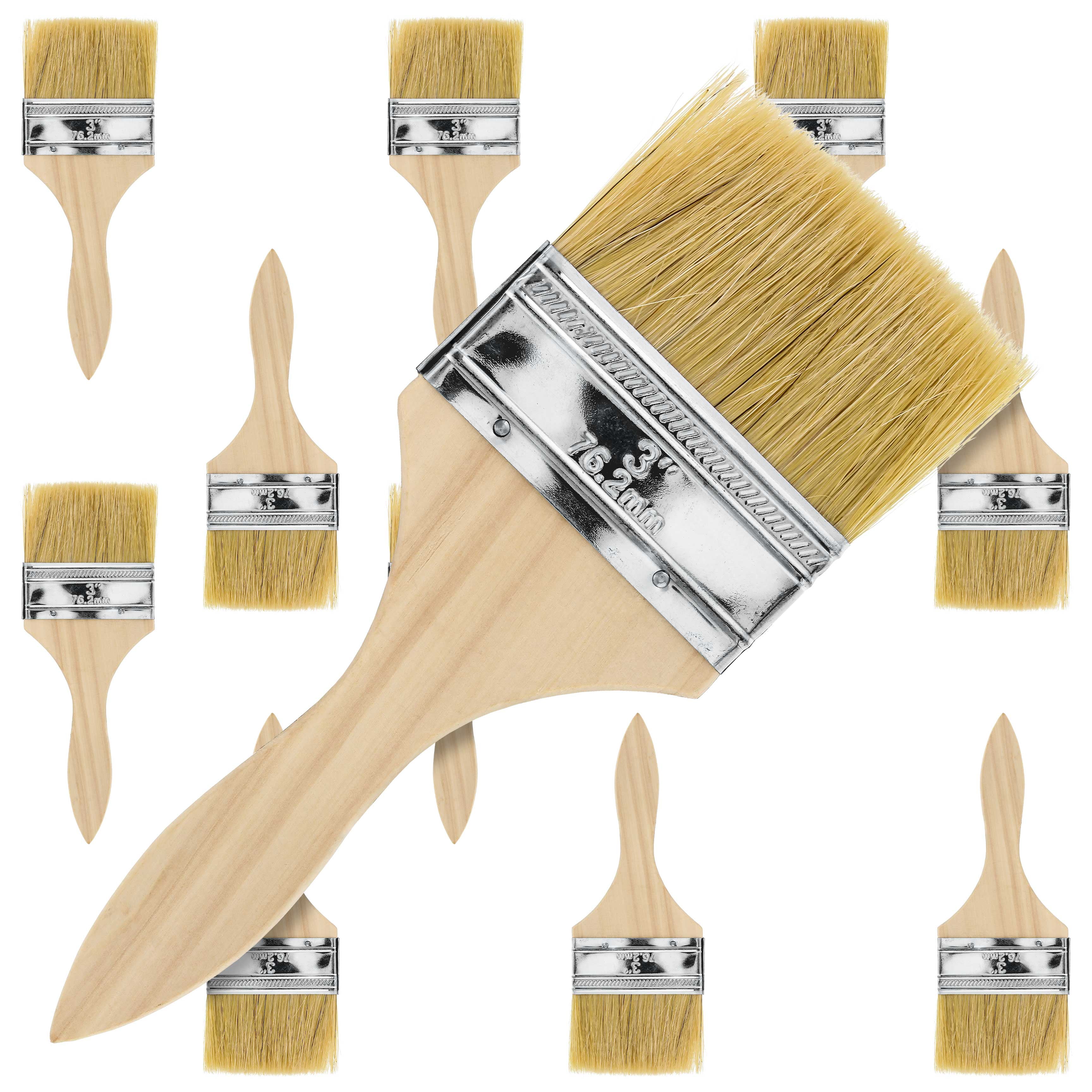 Glues Varnishes Stains Autoly Paint Brush 6 Paint Brushes with Long Handle Great for Paint 