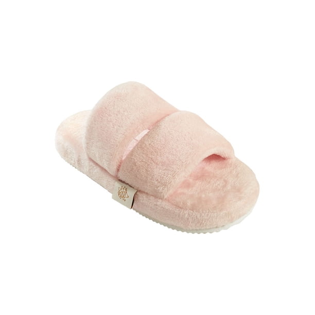 Pantufla Erizo Donna Plataforma Abierta doble banda color Rosa