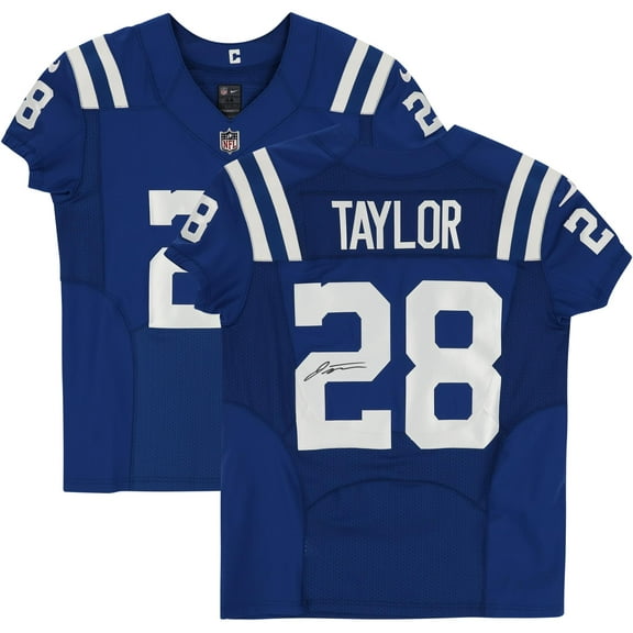Jonathan Taylor Indianapolis Colts Autographed Blue Elite Jersey - Fanatics Authentic Certified