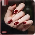 thumbnail image 2 of Juego de esmaltes de uñas GAOY Jelly Red Glitter Cat Eye Gel con imán, 2 of 6
