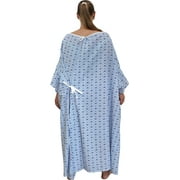 3 Pack - 10XL Hospital Hospital Gown with Tie Back Oversized Hospital Gown Patient Robe Big Size for Hospitals and Home Care