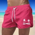 thumbnail image 1 of WILLBEST Pantalones Cortos de Verano para Hombre, Deportivos, de Moda, para El Tiempo Libre, para Viajes, de Poliéster, con Estampado de Cocoteros, para Playa, 1 of 3