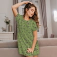 thumbnail image 3 of Vsdgher Chemise de Nuit à Manches Courtes Motif Canard Col Rond Mignonne Robe de Nuit Confortable, 3 of 6
