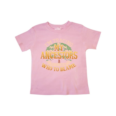 

Inktastic Genealogy Tracing My Ancestors Gift Toddler Boy or Toddler Girl T-Shirt