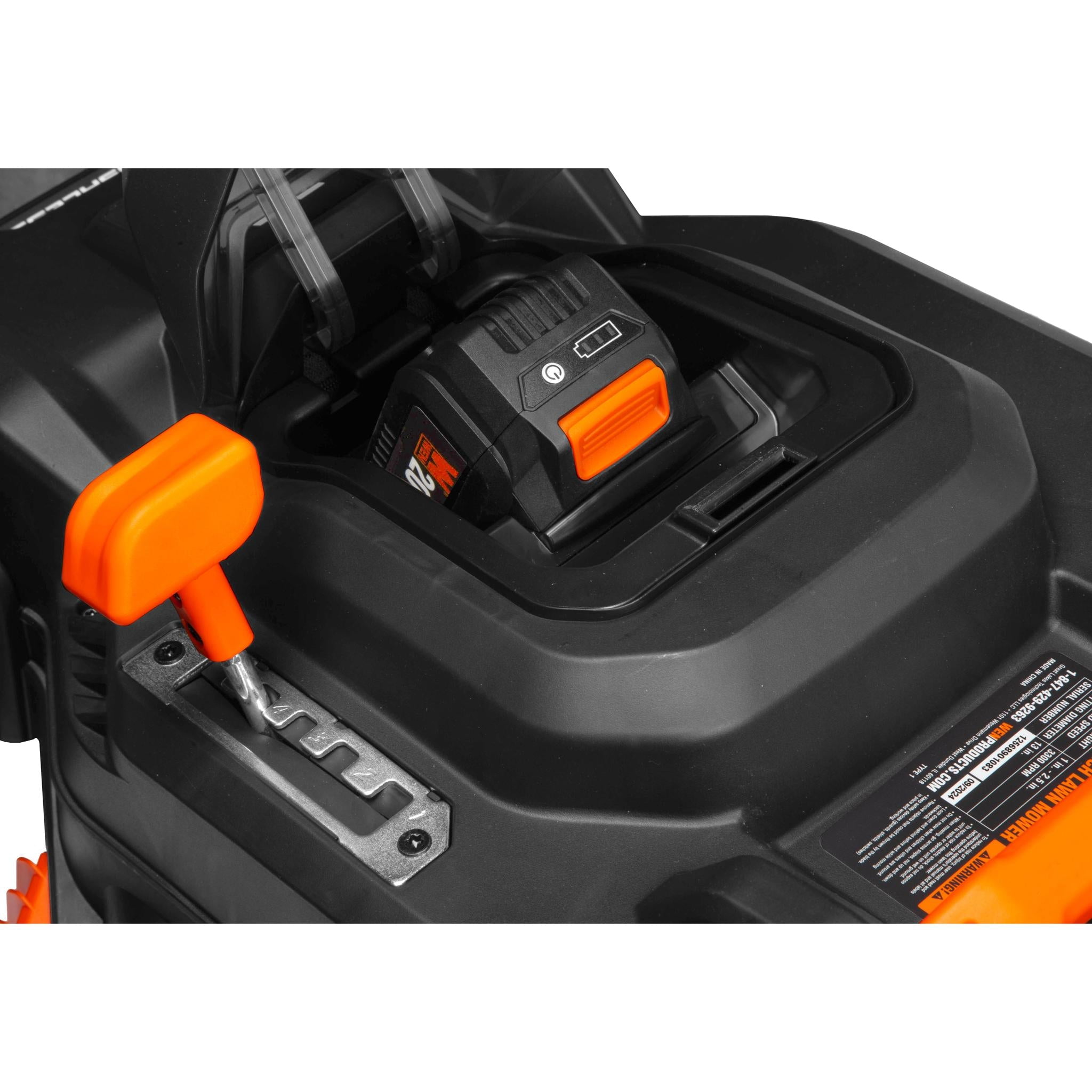 WEN 20V Max Cordless 15-Inch Lawn Mower and String Trimmer Combo Kit with 5Ah Battery and Charger (20VK2MLB)