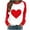 #0135-Red, variant on Ailaofu Womens Love Heart Raglan T-Shirts Casual Long Sleeve Valentine's Wife Day Graphic Tees Tops