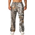 thumbnail image 5 of Dwelliawo Men's Baggy Camo Pants Camouflage Sweatpants with Pockets,Camo Cargo Joggers for Gym Workout & Hiking Earthy Yellow 2xL, 5 of 6