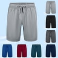 thumbnail image 7 of XZNPDUCQ Gym Basketball Mens Shorts - Quick Dry Black Workout Athletic Shorts with Pockets for Casual Running Casual Shorts XL,Dark Green, 7 of 7
