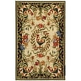 thumbnail image 3 of SAFAVIEH Chelsea Serenity Rooster Wool Runner Rug, Cream/Black, 2'6" x 6', 3 of 9