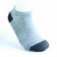 thumbnail image 5 of 10 Pairs Unisex Casual Plain Color Boat Socks Thin Breathable Comfy Anti Odor Sweat-absorbing Low Cut Ankle Socks For Men Women 2IN1-20Pairs, 5 of 6
