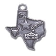 thumbnail image 1 of Sterling Silver 16" .8mm Box Chain Flat Map State Of Texas Pendant Necklace, 1 of 2