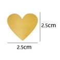 thumbnail image 2 of 1Roll/300Pcs Heart-Shape Scratch Off Labels Stickers 1 Inch for Wedding Party Game Gifts, 2 of 5