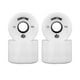 thumbnail image 3 of 4x Ruedas de monopatín Zulema 78A ABEC-9 de alto rendimiento PU Roller blanco, 3 of 8