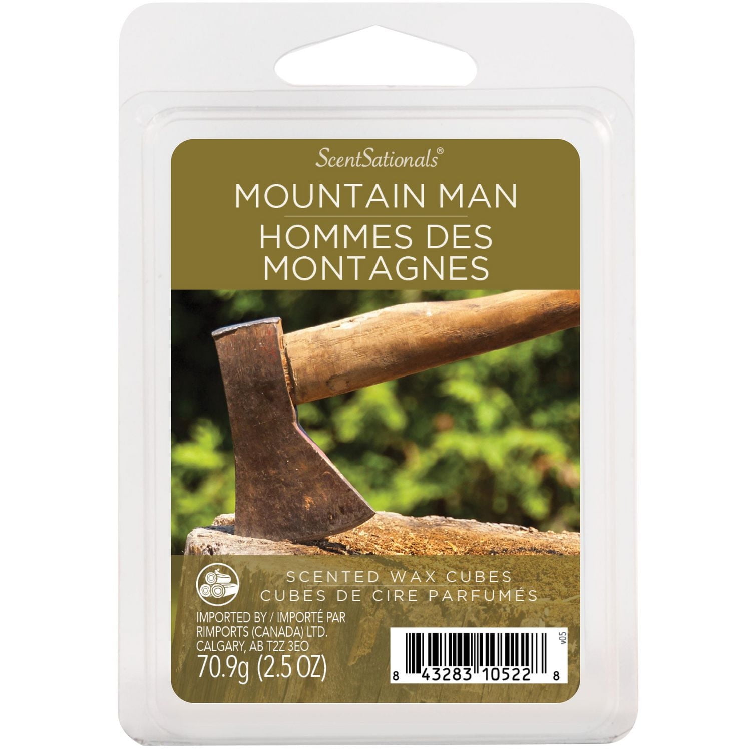 ScentSationals Scented Wax Cubes - Mountain Man, 2.5 oz (70.9 g)