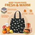 thumbnail image 5 of Pioneer Flower Floral Print Pattern Insulated Lunch Bag for Women & Adults,Large Portable Soft Cooler Lunch Bag,Thermal Food Storage Tote with Pearl Cotton,8.66L,8.75x5.75x9.5 Inch, 5 of 6