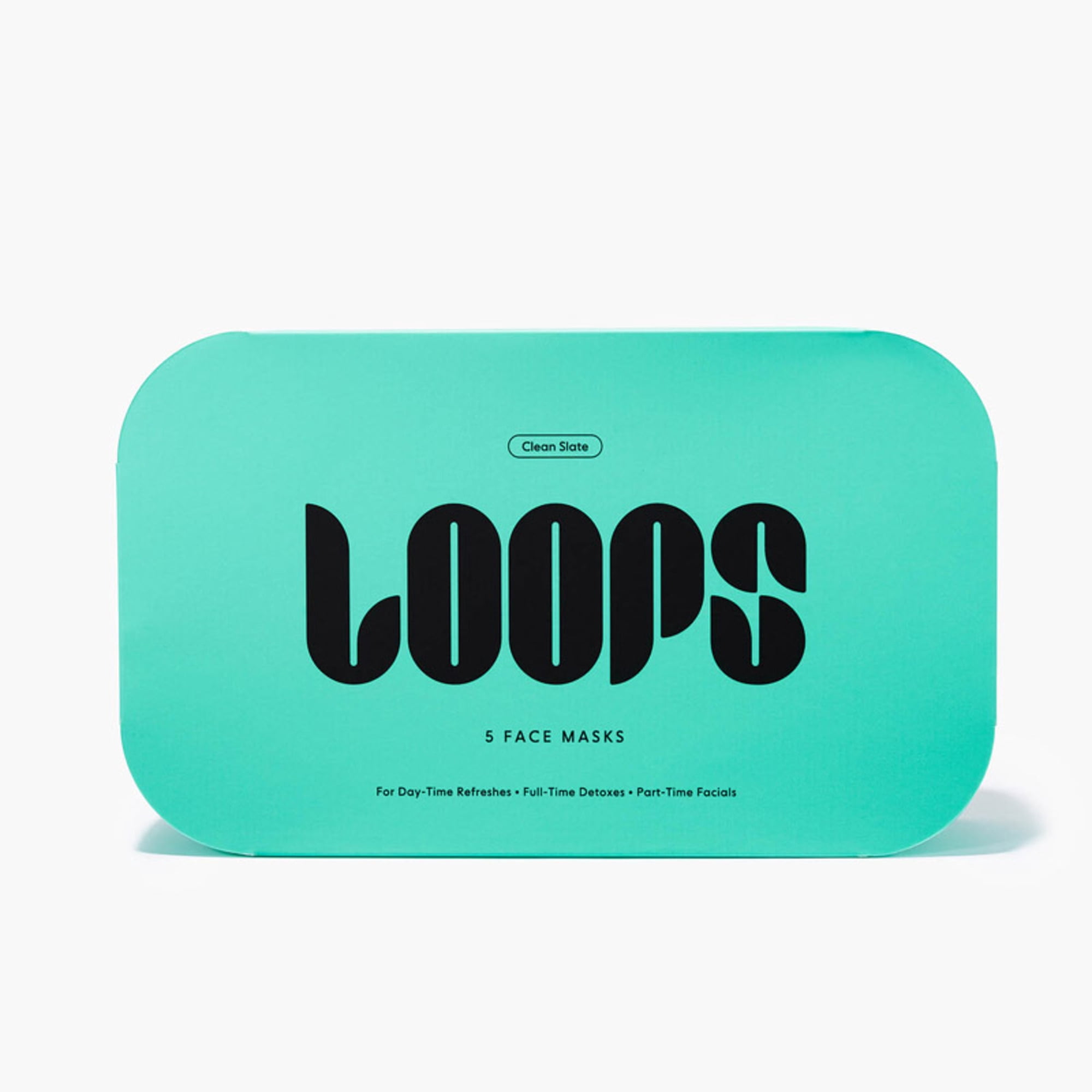 LOOPS Clean Slate Detox Hydrogel Face Mask | Cleansing, Purifying & Hydrating | 5 Pack