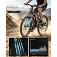 thumbnail image 6 of Qlife Racer 27.5" Electric Bicycle for Adults, Full Suspension 21-Speed Mountain Ebike with 500W Brushless Motor, 48V 10.4AH Removable Battery Max 28mph, (Black) with Fender & Rear Rack, 6 of 6