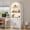 a01-White, variant on 71" Tall Arched Bookcase with Storage, 3-Color LED Lights & Motion Sensor, 2 Drawers, Doors & Adjustable Shelf, Freestanding Storage Cabinet for Living Room, Home Office, Bedroom & Entryway, White
