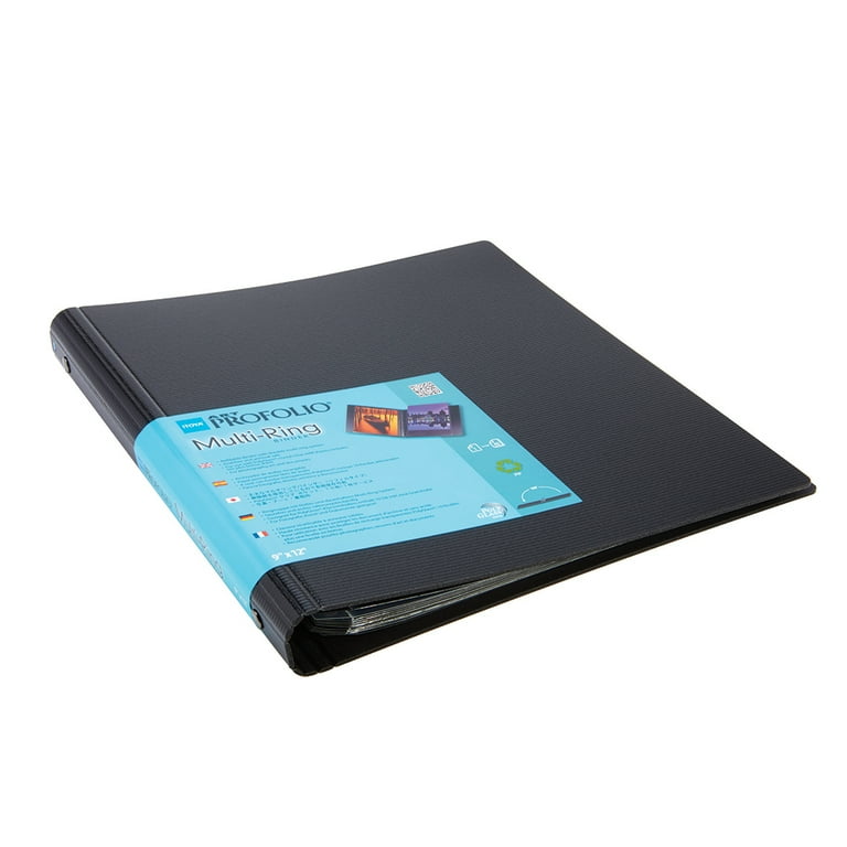 Itoya Art ProFolio Multi-Ring Refillable Binder, 9” x 12” 