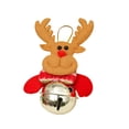 thumbnail image 1 of Fiudx Adornos Navideños con Campana Colgante, Decoración Festiva de Metal y Tela, Fácil Instalación, Uso Versátil, Decoración para Oficina y Hogar, Alegría Navideña, 5.1 X 3.1 Pulgadas, 1 of 1