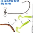 thumbnail image 4 of 50pcs Drop Shot Swimbait Hooks in-line Drop Shot Rig Hooks Swivel Soft Plastic Worm Hooks for Bass Perch 2/0,3/0,4/0, 4 of 5