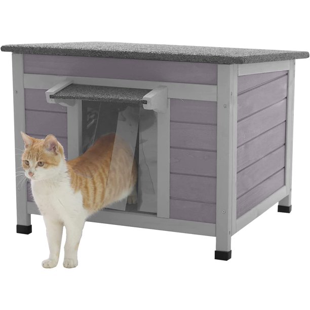 Feral Outdoor Cat House Indoor Rabbit Hutch for Bunnies,Cats,Dogs and