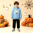 thumbnail image 4 of Halloween Hoodie Girls Boys Long Sleeve Casual Pullover Tops with Pocket Party Dress, 4 of 7
