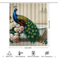 thumbnail image 4 of RKSupls Shower Curtain, Vintage Peacock in Clawfoot Tub Waterproof Polyester Shower Curtain with Hooks for Chic Elegant Home Bathtub Bathroom Decor Washable Curtains, 4 of 5