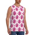 thumbnail image 2 of Fotbe Groovy Pink Disco Balls Men's Camiseta sin Mangas Estampada para Hombres, Playera Casual para Gimnasio, Entrenamiento, Playa-Medium, 2 of 7