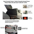thumbnail image 2 of Auto Console Covers- Fits the 2011-2016 Ford F-250 Super Duty with (40/20/40 6 passenger trucks) Center Console Armrest Cover Fleece Fabric -Brown, 2 of 2