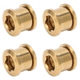 thumbnail image 1 of Chainwheel Disc Screw,  Alloy Bicycle Disc Screw Easy To Install 4Pcs  for Mountain Bikes Gold,Colorful, 1 of 8