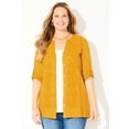 thumbnail image 4 of Catherines Women's Plus Size Embroidered Buttonfront Tunic, 4 of 4