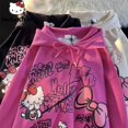 thumbnail image 2 of Sanrio holgada-Sudadera con capucha para hombre y mujer, suéter con estampado de Hello Kitty, estética Y2k, ropa de moda, otoño e invierno, novedad, 2 of 4