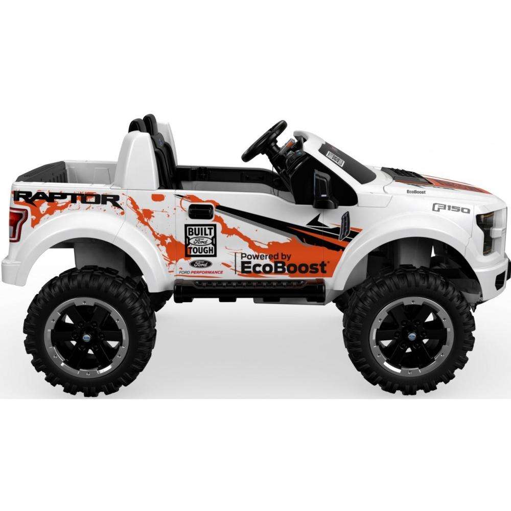 Power Wheels Ford F150 Raptor Ride-On Vehicle, White, 12V - Walmart.com