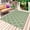 Sage Green, variant on Red Moroccan Outdoor Rug 4x6 Ft - Reversible Patio Rug Outdoor Camping Rugs, Ethnic Abstract Geometric Quatrefoil Grid Washable Indoor Outdoor Area Rugs, Non-Slip Outdoor Carpet Runner for Deck/Porch