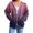 Purple, variant on Lady Tops Fall Loose Fit Hooded Long Sleeve Kimono Drop Shoulder Zipper Solid Color Hoodie Polyester Hoodies Sweatshirts(Blue,XXXL)