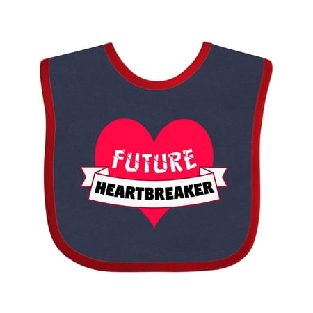 

Inktastic Valentine s Day Future Heartbreaker Gift Baby Boy or Baby Girl Bib
