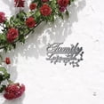 thumbnail image 5 of Family Where Life Begins Love Never Ends Word Sign Metal Wall Decor Home Family Wall Art Decorations for Living Room Bedroom Kitchen Indoor Outdoor Garden 11.8 x 7.9 Inch Silver, 5 of 9