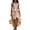 Beige, variant on Staron Women's Dress Casual Party V-Neck Sleeveless Ruffle Hem A-Line Cocktail Evening Elegant Solid Color, Wine S