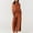 Orange, variant on Sentmoon Women Outfits Sets Tops and Business Pants Plus Size Sleeveless Crew Neck Stretchy Tshirts Shirts for Women Loose Solid Color Date Outfits for Indoor Music Festival