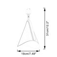 thumbnail image 3 of FSLiving Dimmable Remote Control Track Pendant Lights Single Circuit H-Type Adjustable Angle Modern Design White Metal Cone Shape Lighting Fixtures for Art Background Wall Store Home Decor - 1 Light, 3 of 6