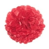 10pcs 25CM Tissue Paper Pom Poms for Wedding / Party / Baby Shower Supplies (Red)