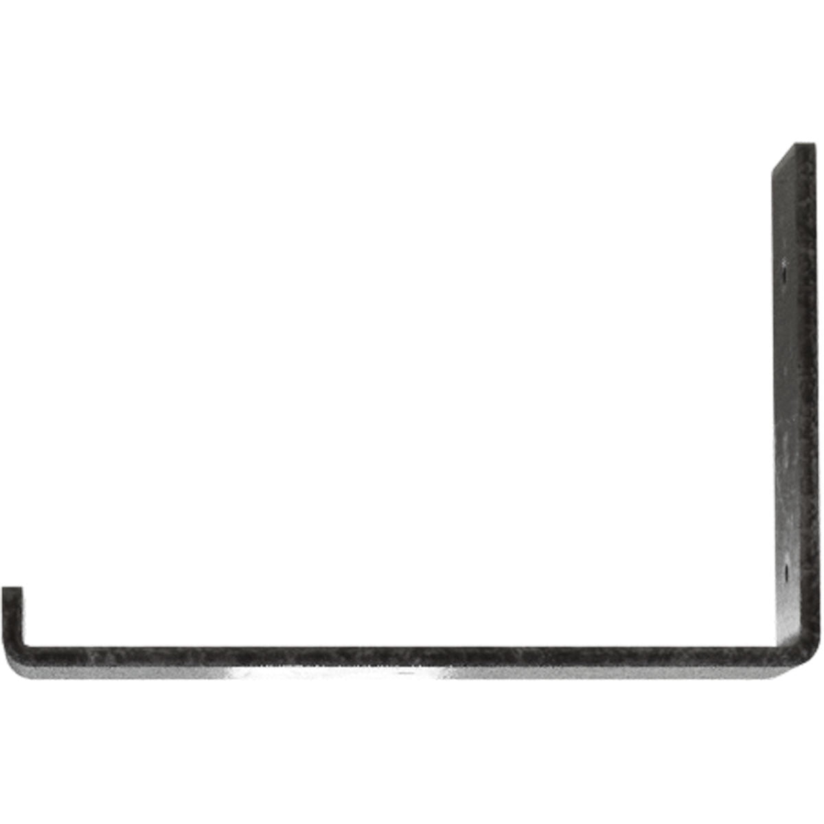 Ekena Millwork 2"W x 10"D x 6 1/2"H Steel Hanging Shelf Bracket, Antiqued Silver