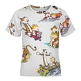 thumbnail image 4 of Calvin And Hobbes Kid Shirts Unisex Casual Tops 3D Print Graphic Tees Short Sleeve T Shirts for Boys Girls 100CM, 4 of 8