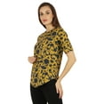 thumbnail image 4 of Inkmeso Elegant Printed Short Sleeves Casual Top For Womens Regular Fit Comfy Tee Tops, 4 of 7