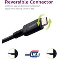 thumbnail image 4 of Philips USB-C to USB-A Charging Cable 2 Pack, 3 ft Long Cord, Sync & Charge, USB-C Cable, Compatible W/iPad Pro, MacBook Pro, Samsung Galaxy S9/S8, Black, 4 of 8